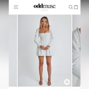 Odd Muse White Pearl Dress